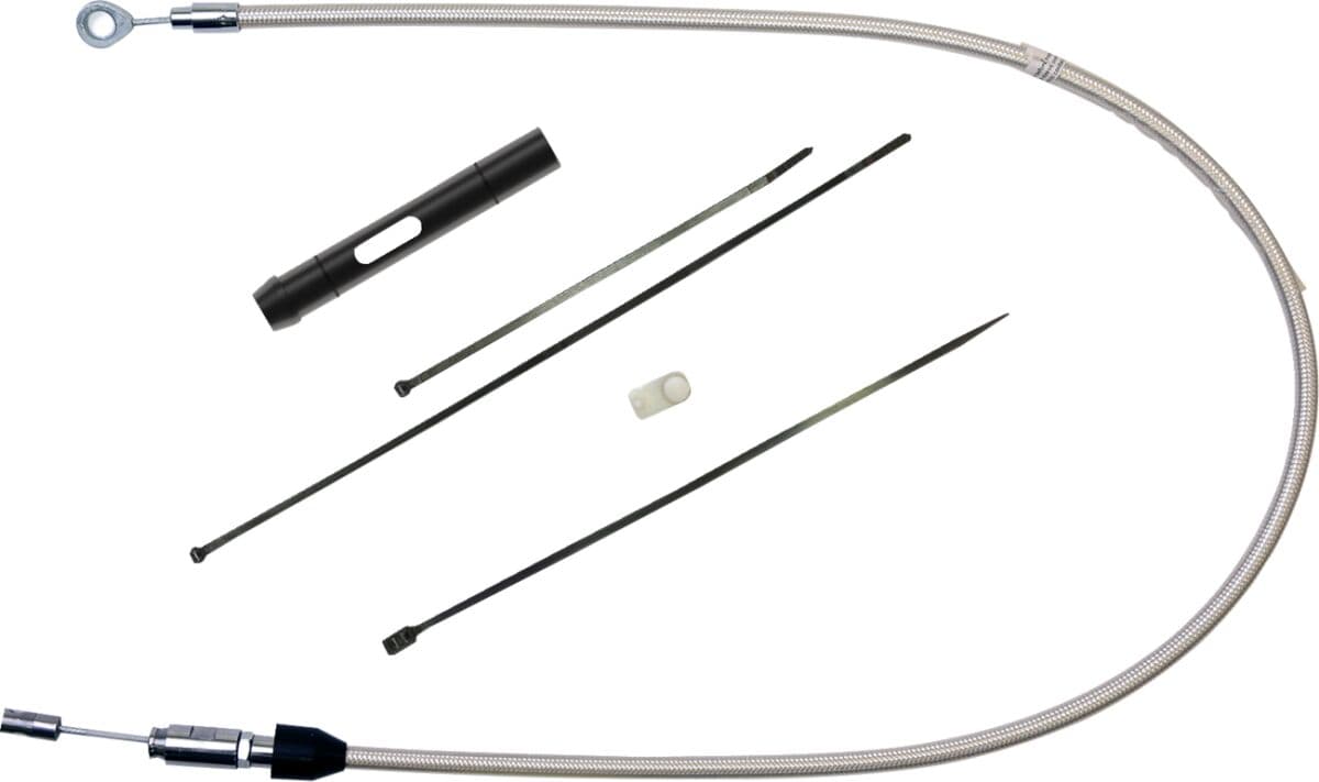 Polished Stainless Quick Connect Upper Clutch Cable