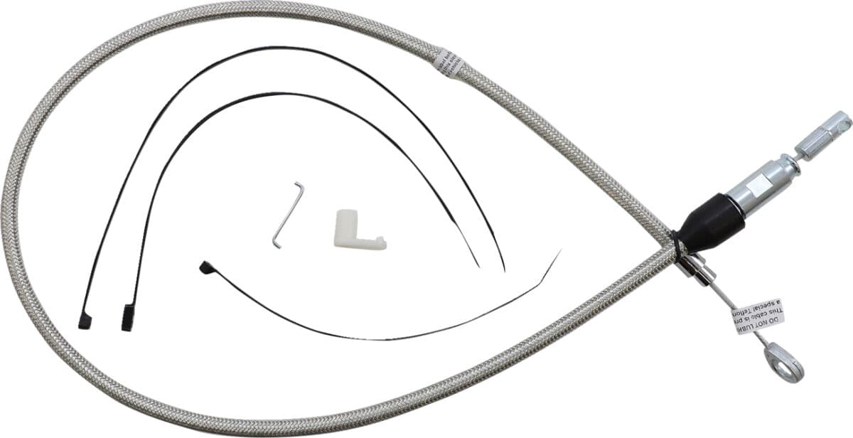 Polished Stainless Quick Connect Upper Clutch Cable