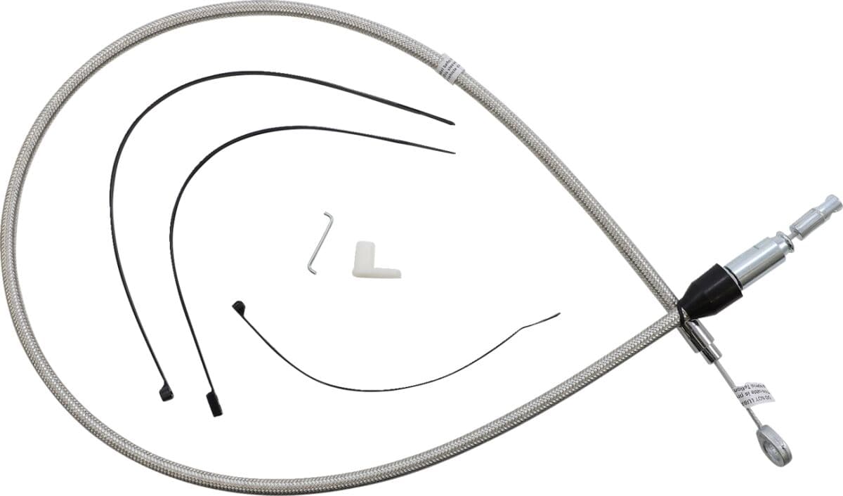 Polished Stainless Quick Connect Upper Clutch Cable