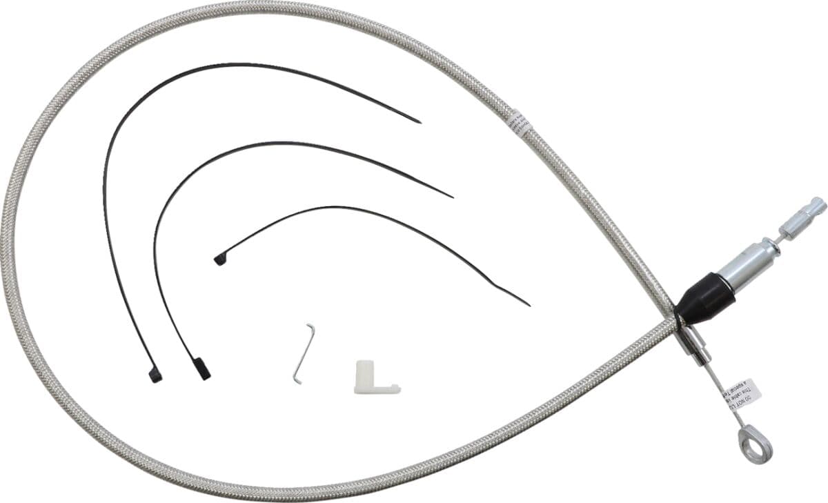 Polished Stainless Quick Connect Upper Clutch Cable