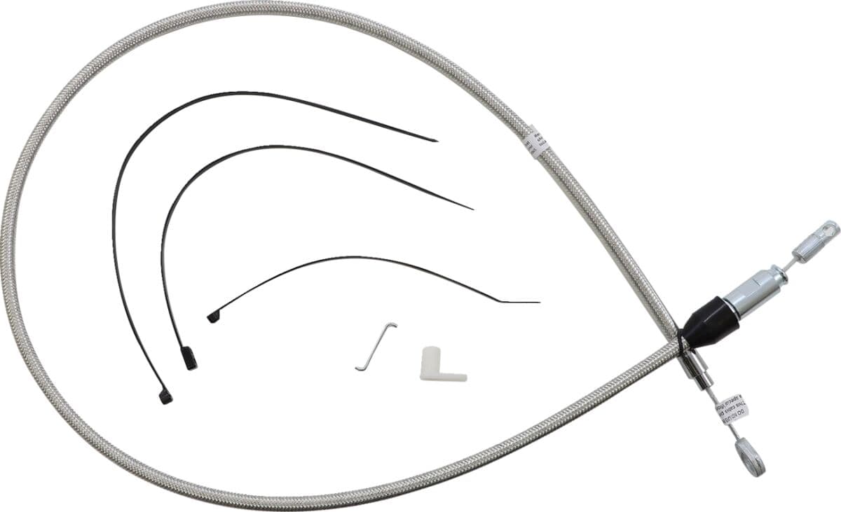 Polished Stainless Quick Connect Upper Clutch Cable