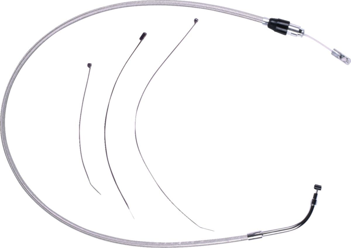 Polished Stainless Quick Connect Upper Clutch Cable