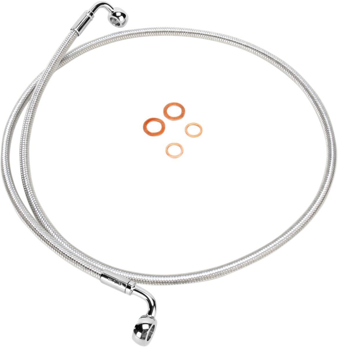 E-Z Align Braided Single Disc Front Brake Line