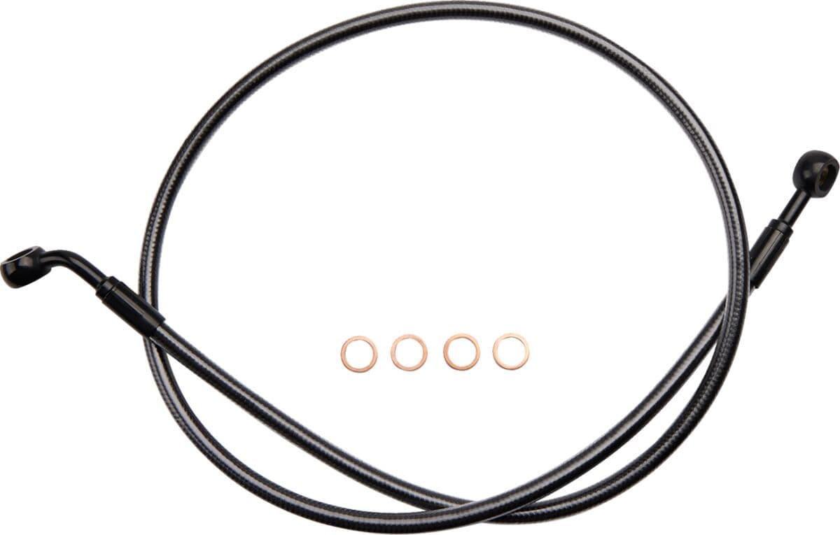 E-Z Align Braided Single Disc Front Brake Line