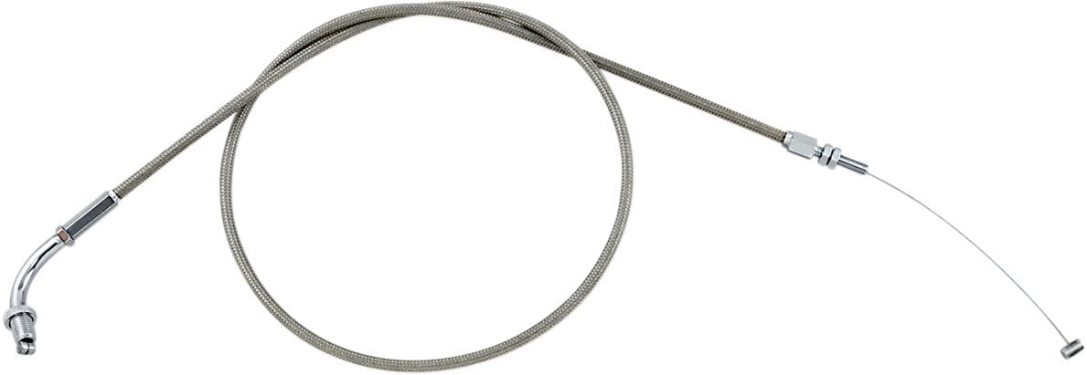 Armor Coat Stainless Steel Throttle/Idle Cable for Cruisers Silver