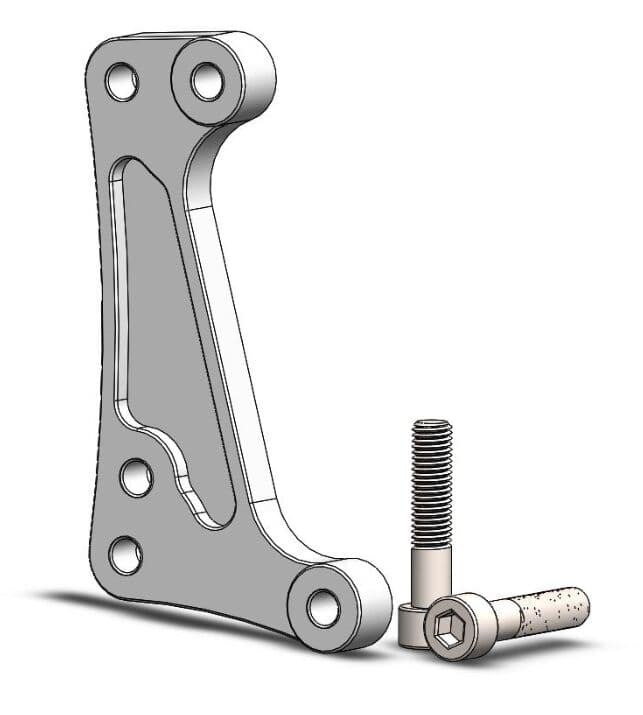 Supermoto Racing Rotor Adapter Bracket