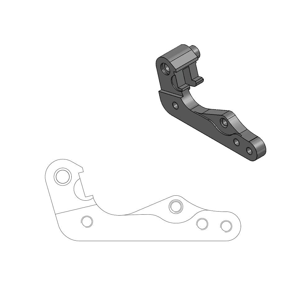 Relocation Bracket for OEM Caliper