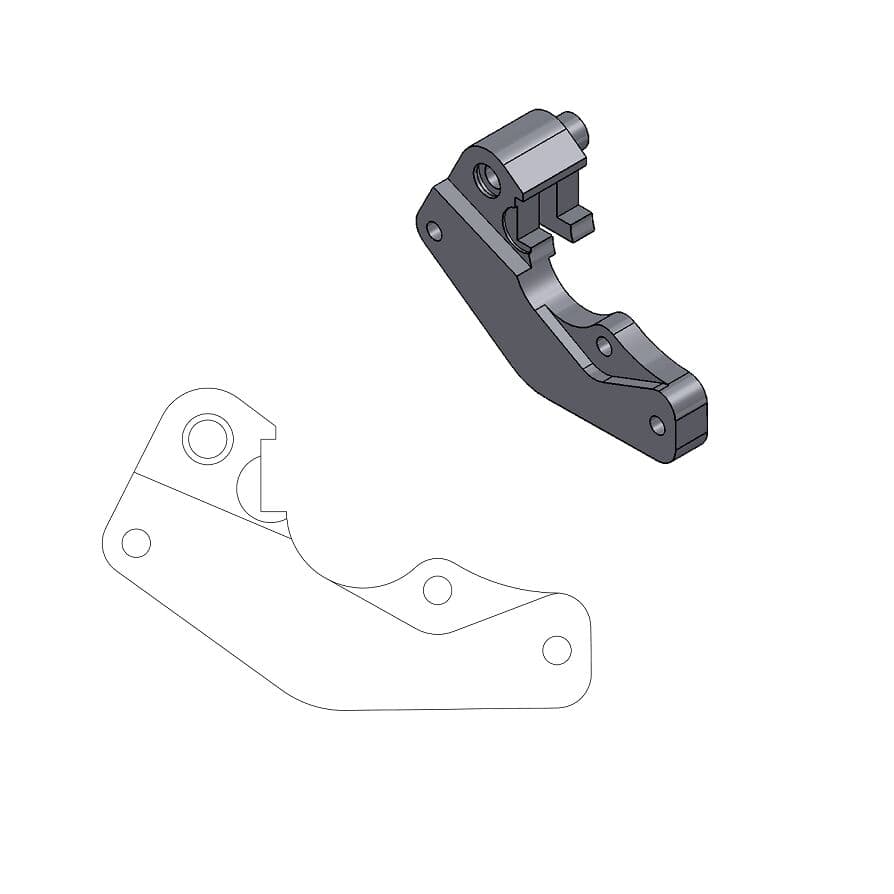 Relocation Bracket for OEM Caliper