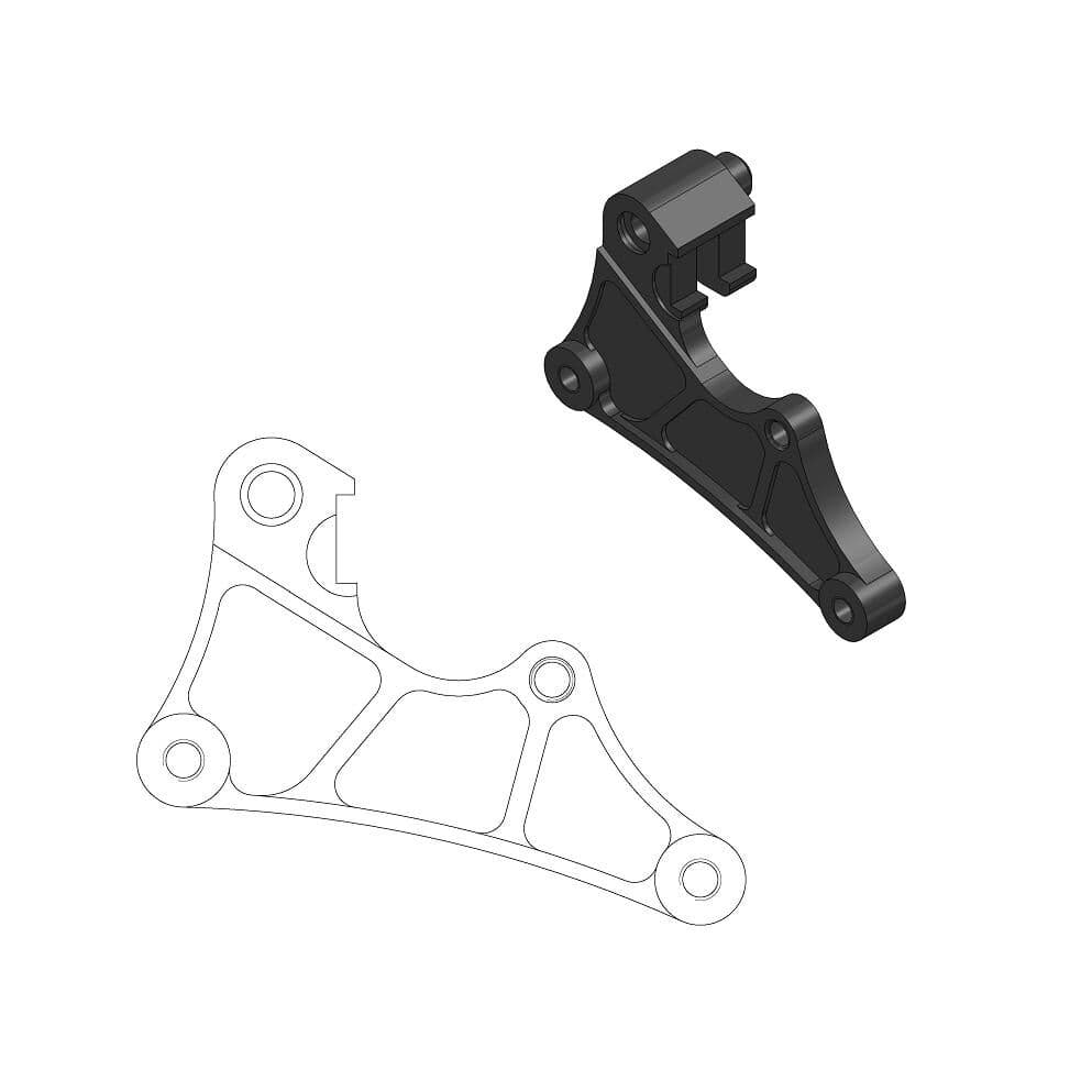 Supermoto Street Rotor Adapter Bracket