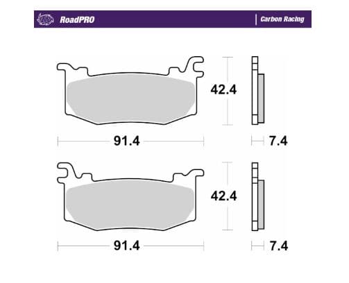RoadPRO Carbon Racing Brake Pads