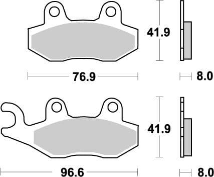 Placute de frana Nitro