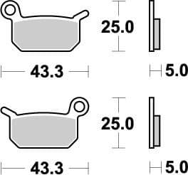 Placute de frana Nitro