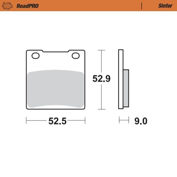 RoadPRO Sinder Brake Pad Rear