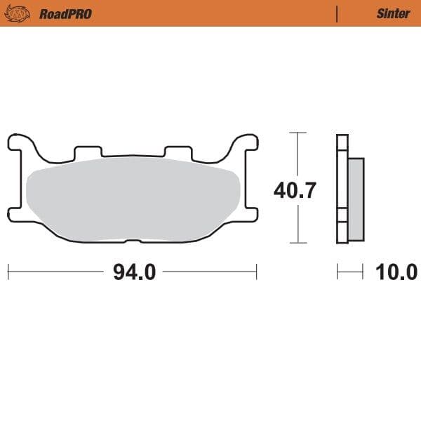 Placute de frana RoadPRO Sinder Fata