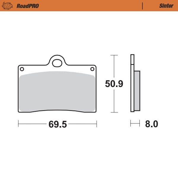 RoadPRO Sinder Brake Pad Front