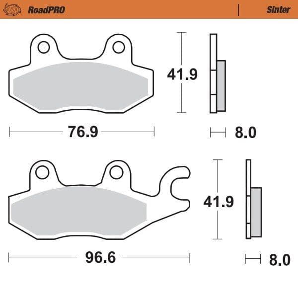 RoadPRO Sinder Brake Pad Front