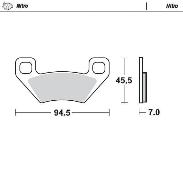 Placute frana ATV Nitro