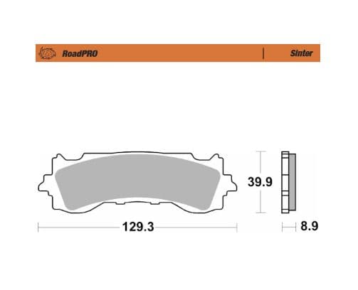 RoadPRO Sinder Brake Pad Front