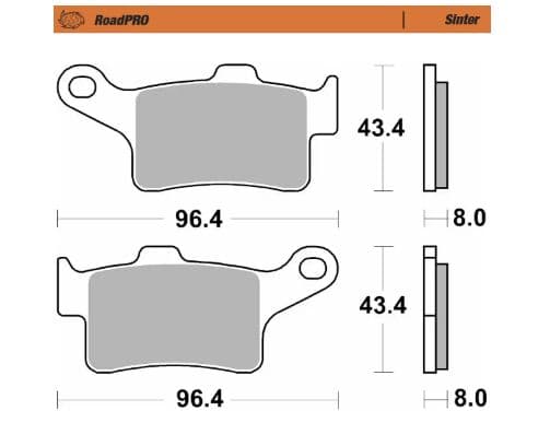 RoadPro Sintered Metal Brake Pads