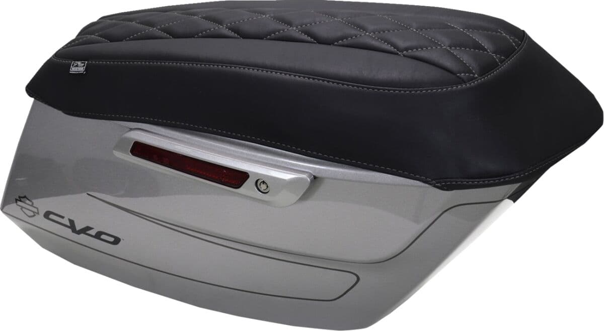 Deluxe Diamond Saddlebag Lid Covers