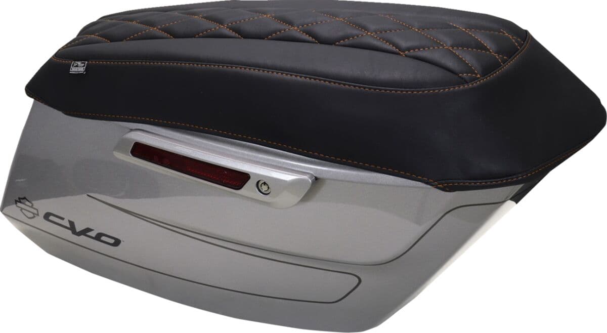 Deluxe Diamond Saddlebag Lid Covers