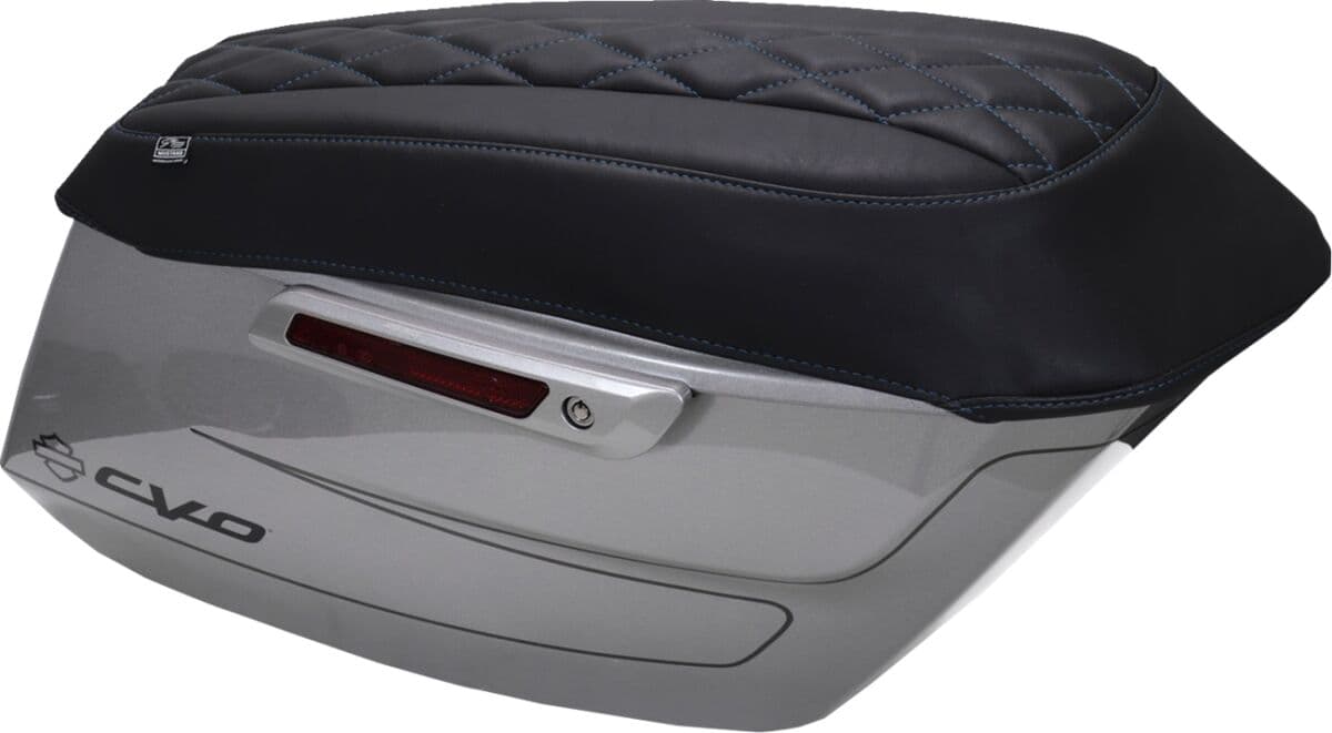 Deluxe Diamond Saddlebag Lid Covers