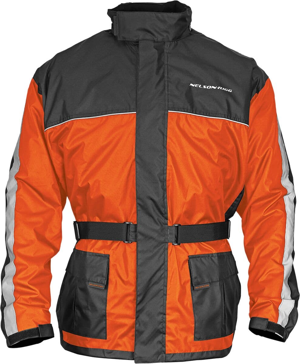 Solo Storm Waterproof Jacket Black| Orange