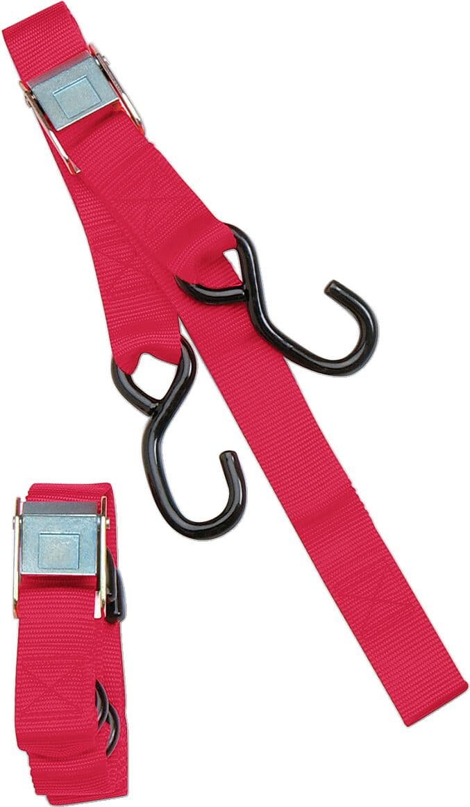 1" Heavy-Duty Cam Buckle Tie-Downs with Built-In Assist