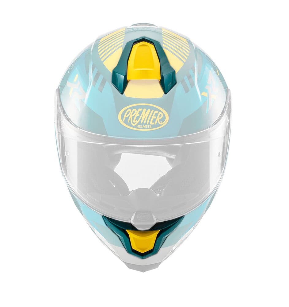 Kit ventilație cască Hyper galben