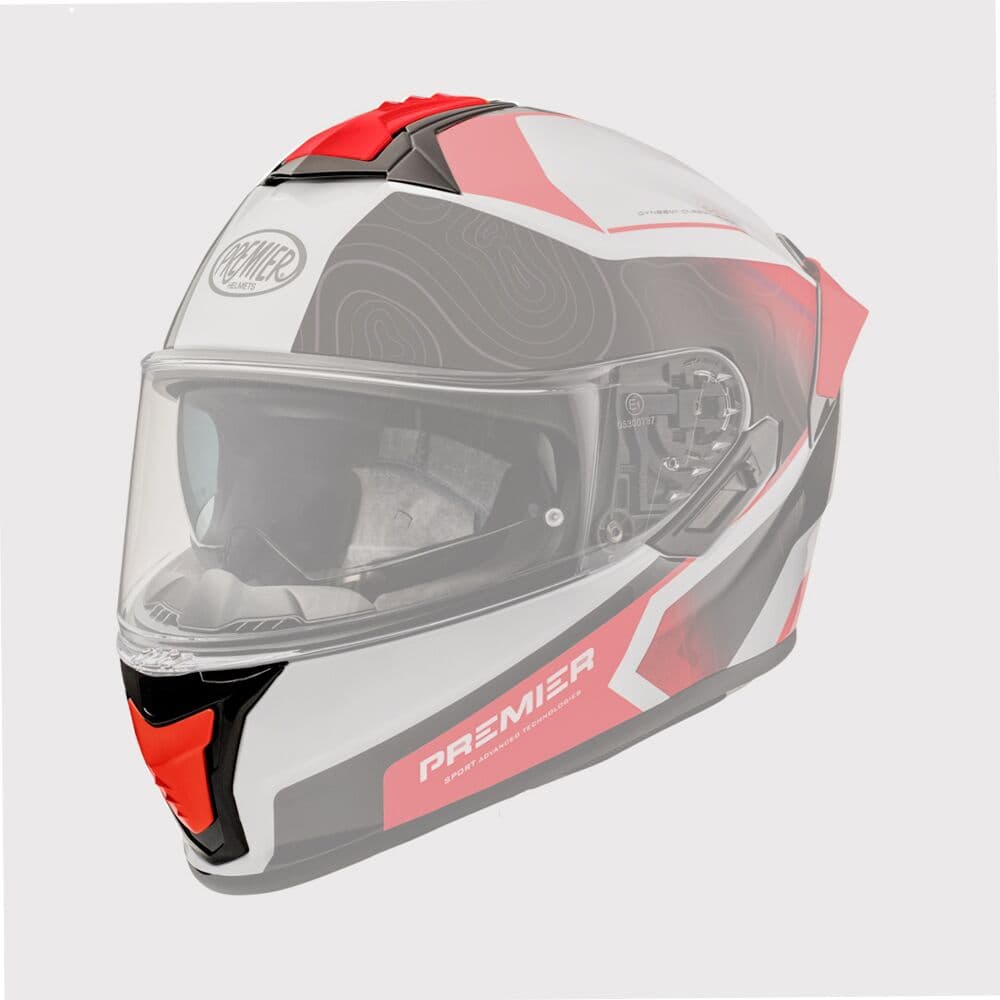 Evoluzione Helmet Vent Kit Red