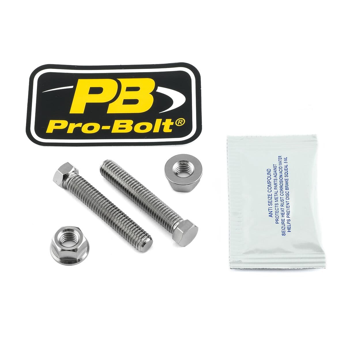 Titanium Axle/Chain Adjuster Nut & Bolt Set
