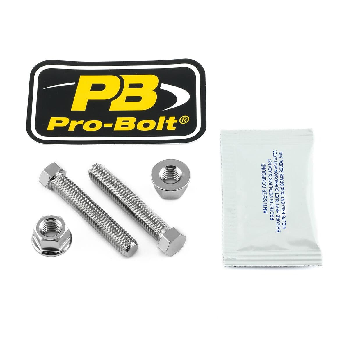 Stainless Steel Axle/Chain Adjuster Nut & Bolt Set