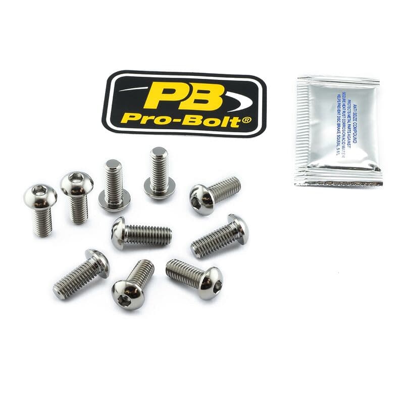 Titanium Brake Rotor Mounting Bolt Kit