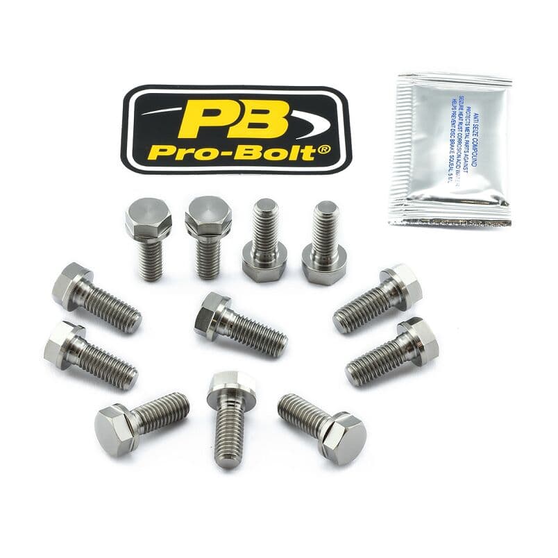 Titanium Brake Rotor Mounting Bolt Kit