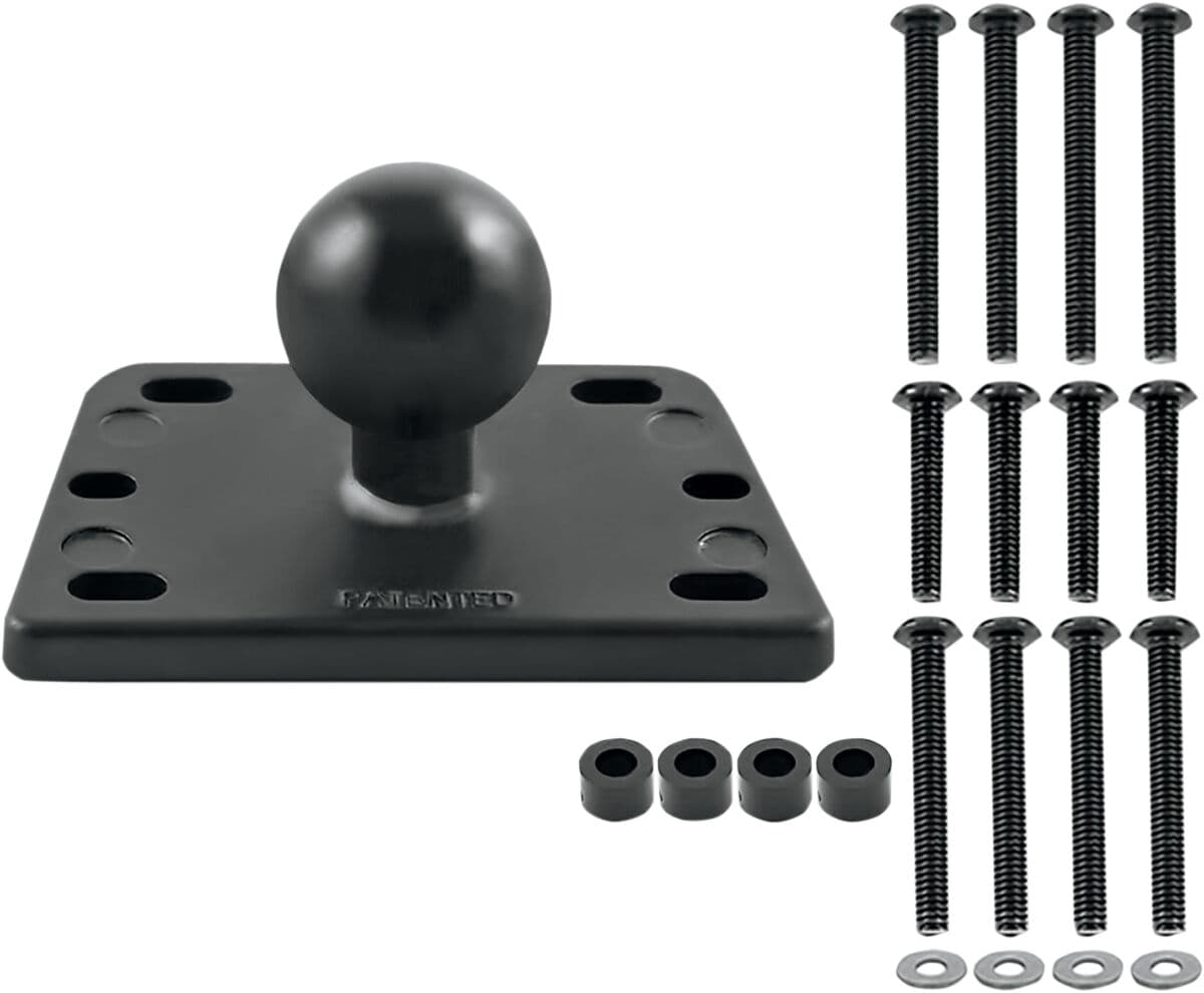 Brake/Clutch Reservoir Cover Mount Base with 1" Ball
