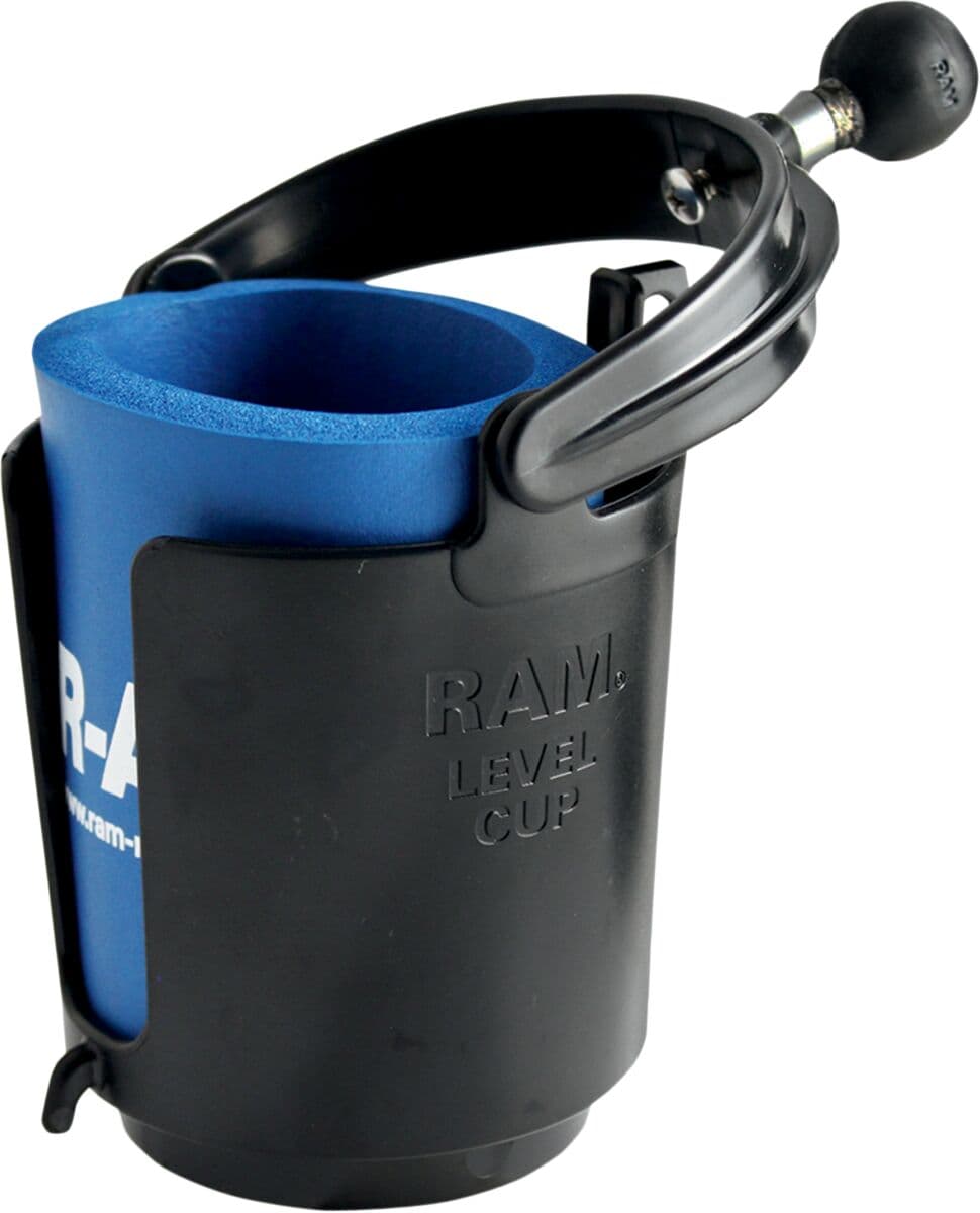 Self-Leveling Cup Holder and Cozy with 1" Ball