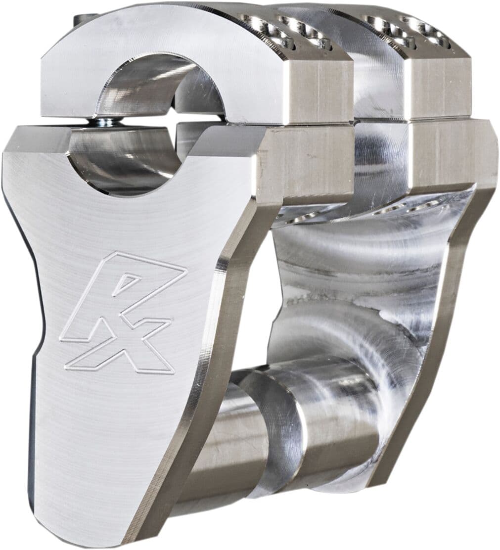 Patriot Series Pivoting Handlebar Risers Silver