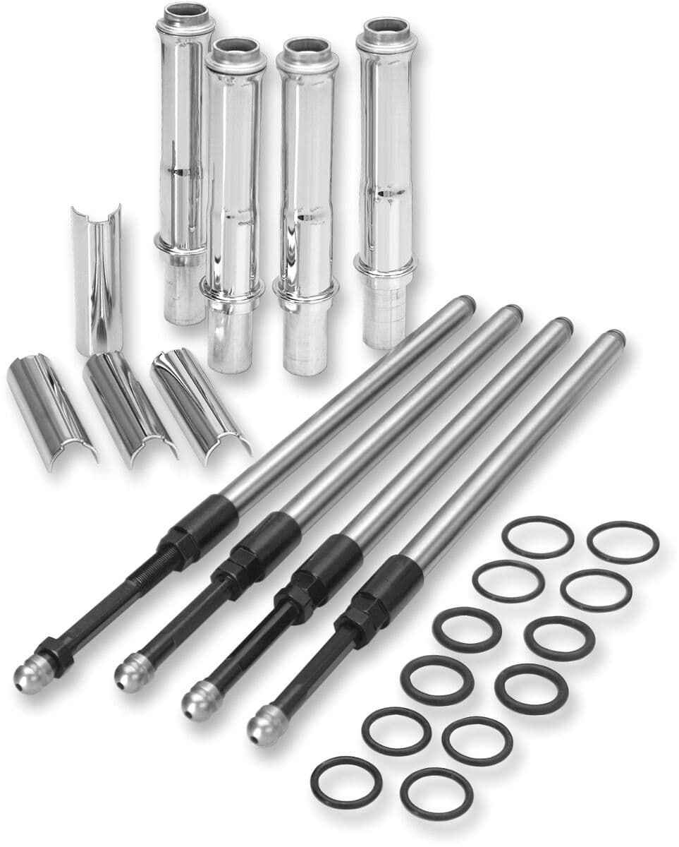 Quickee Pushrod Kit with Chrome Covers