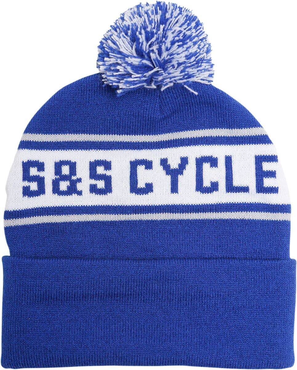 Hat Beanie Blue| White