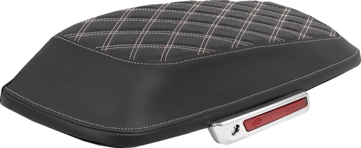 Lattice Stitched Saddlebag Lid Covers