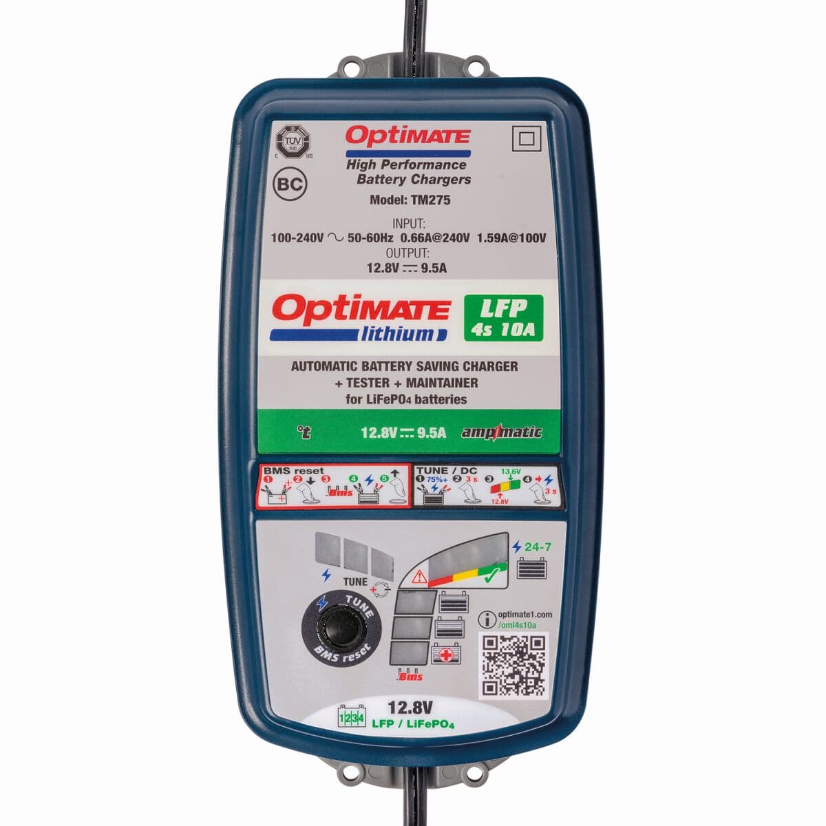 OptiMate™ Lithium LFP 4S Battery Charger and Maintainer