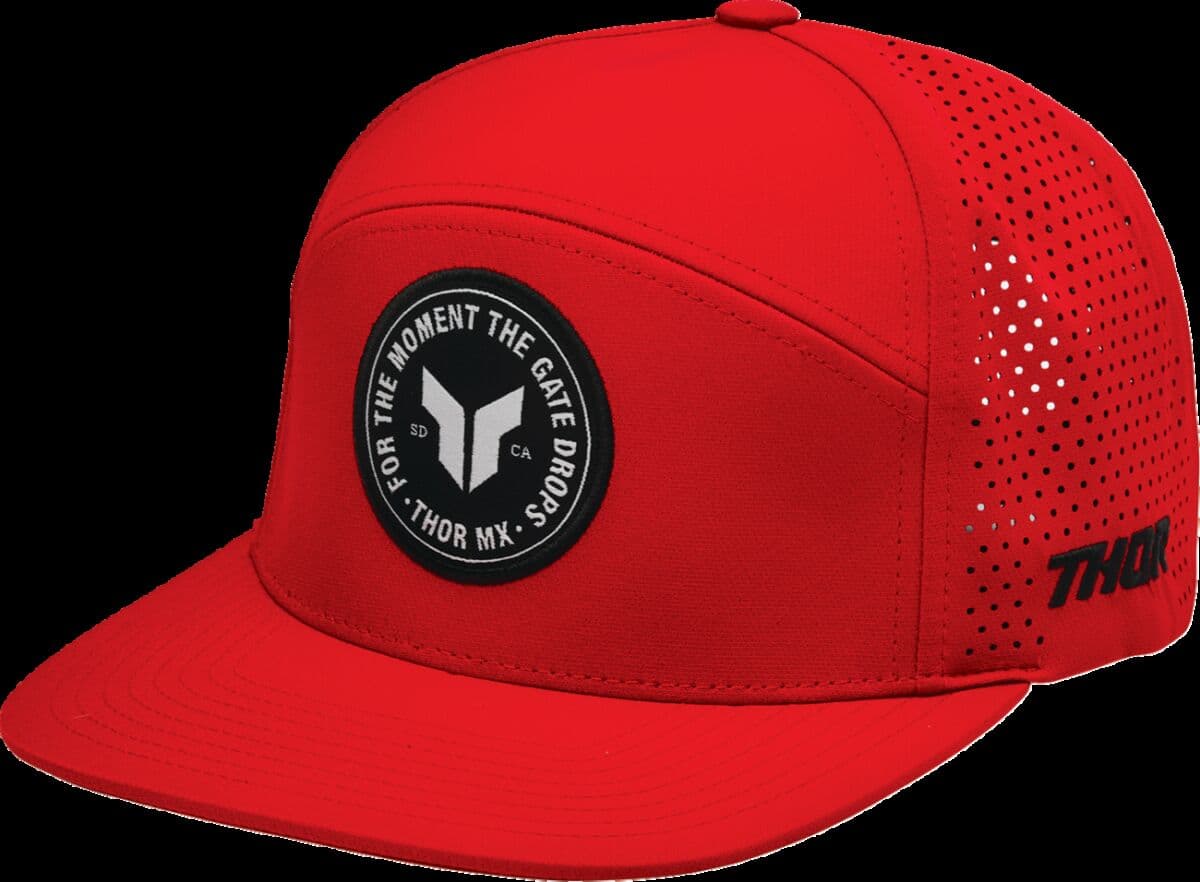 Badge Hat Red