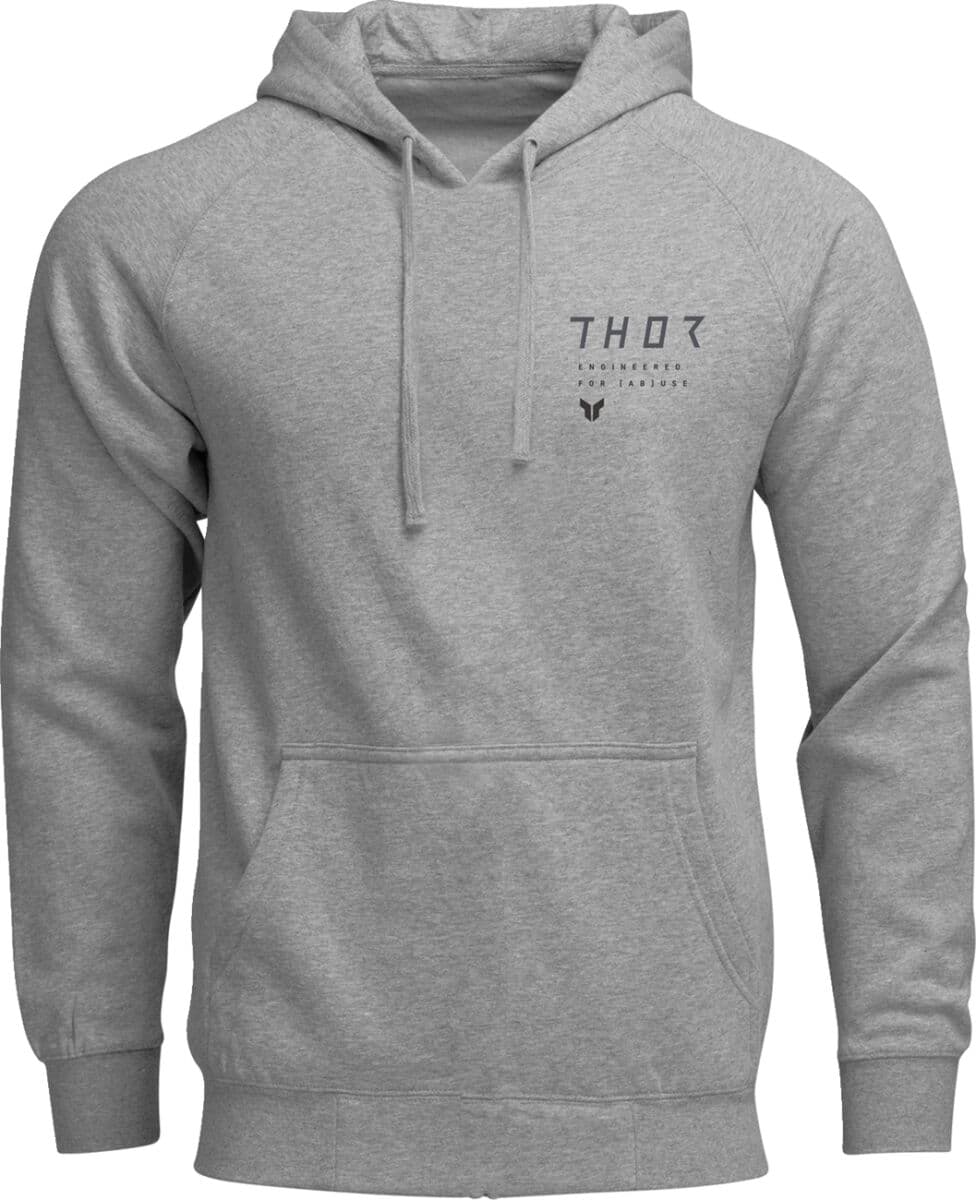 Stamp Pullover Hoodie Gray