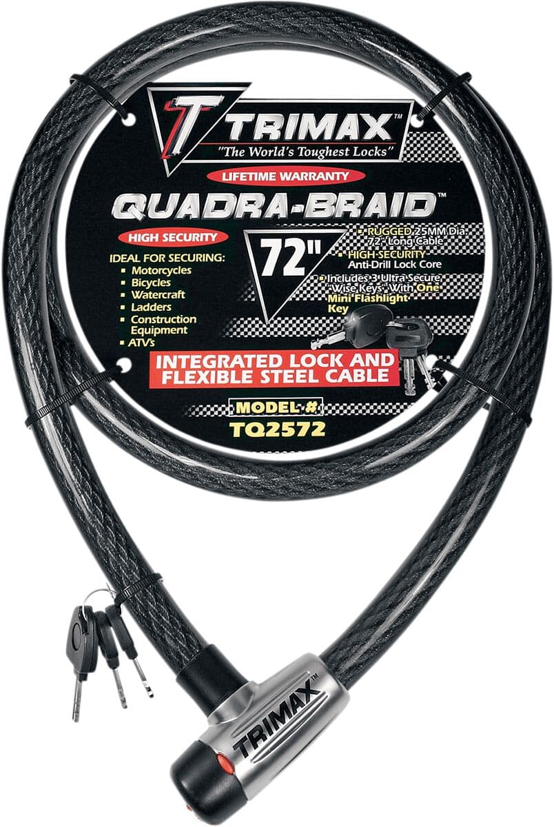 Quad-Braid Integrated Cable Lock