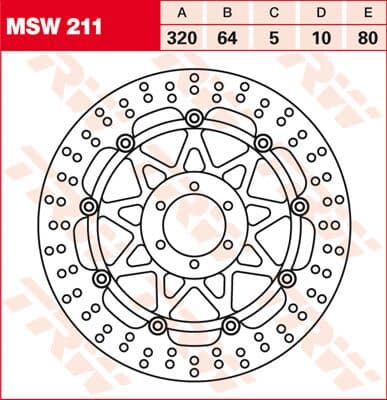 Round Floating Brake Rotor
