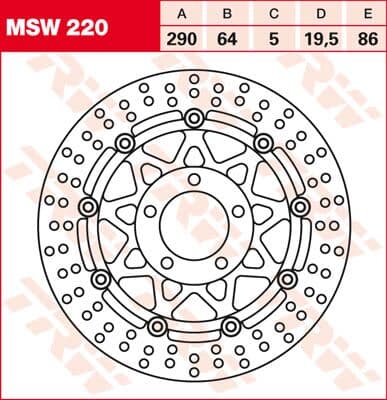 Round Floating Brake Rotor