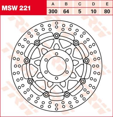 Round Floating Brake Rotor