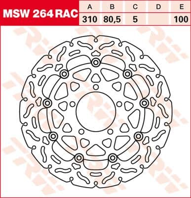 Contoured Floating Brake Rotor