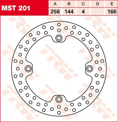 Round Fixed Brake Rotor 250-299mm