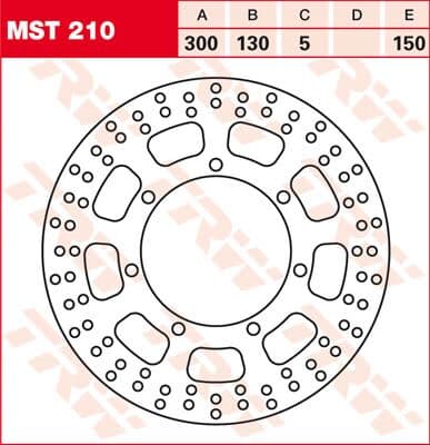 Round Fixed Brake Rotor Larger Than 300mm